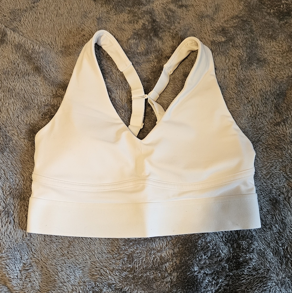 Women's Cream Sports Bra